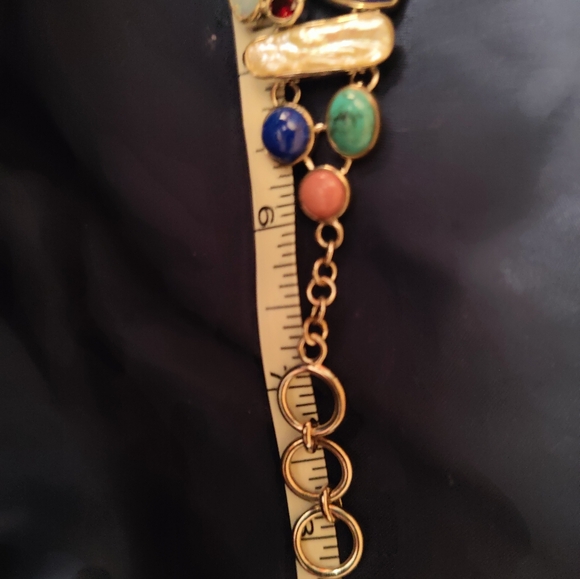 New Whitney Kelly Multi Gemstone Sterling Silver Bracelet